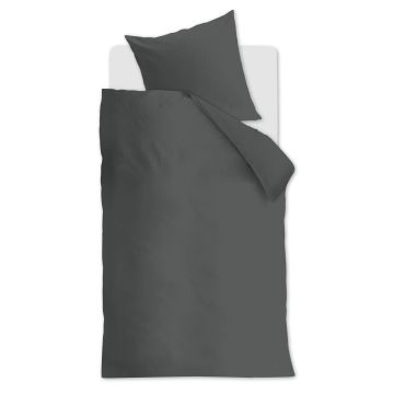 Beddinghouse Bettbezug Anthrazit Bio-Baumwolle 155x220 cm Beddinghouse Bettbezug Anthrazit Bio-Baumwolle 155x220 cm
