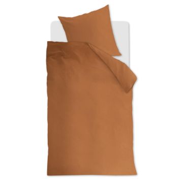Bettwäscheset Ambiante Bettbezug Orange Uni Baumwolle Bettwäscheset Ambiante Bettbezug Orange Uni Baumwolle