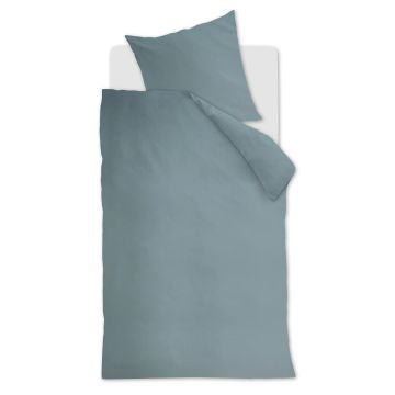 Ambiante Bettbezug Blau Uni Baumwolle Ambiante Bettbezug Blau Uni Baumwolle