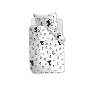 Kinder-Bettwäsche-Set "Katzen" von Beddinghouse x Fiep Amsterdam, rot, Baumwolle Kinder-Bettwäsche-Set "Katzen" von Beddinghouse x Fiep Amsterdam, rot, Baumwolle