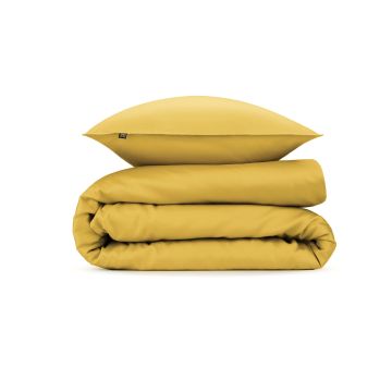 ZoHome Ocker-Gold Bettbezug Satinado 100 % Baumwollsatin ZoHome Ocker-Gold Bettbezug Satinado 100 % Baumwollsatin