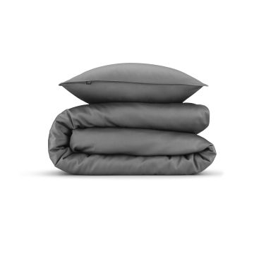 ZoHome Classic-Anthrazit Bettbezug Satinado 100 % Baumwoll-Satin ZoHome Classic-Anthrazit Bettbezug Satinado 100 % Baumwoll-Satin