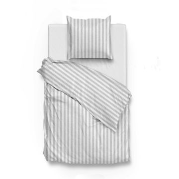 ZoHome Taubengrauer Bettbezug Banda-di-Lino, 100 % Baumwolle ZoHome Taubengrauer Bettbezug Banda-di-Lino, 100 % Baumwolle