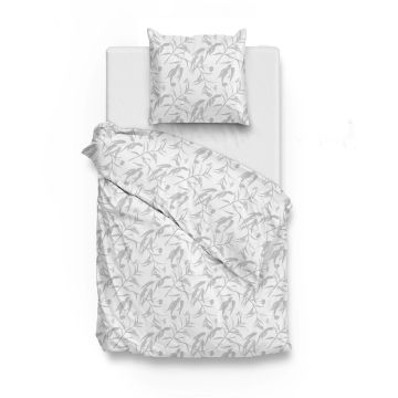 ZoHome Weißer Bettbezug Fiori-di-Satinado, 100 % Baumwoll-Satin ZoHome Weißer Bettbezug Fiori-di-Satinado, 100 % Baumwoll-Satin