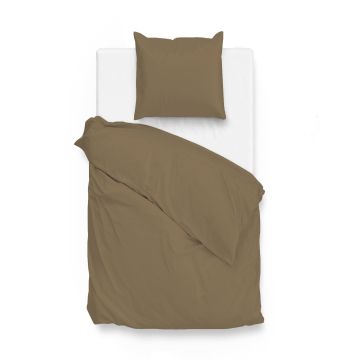 ZoHome Real-Taupe Bettbezug Satinado 100 % Baumwoll-Satin ZoHome Real-Taupe Bettbezug Satinado 100 % Baumwoll-Satin