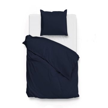 ZoHome Marineblauer Bettbezug Satinado aus 100 % Baumwollsatin ZoHome Marineblauer Bettbezug Satinado aus 100 % Baumwollsatin