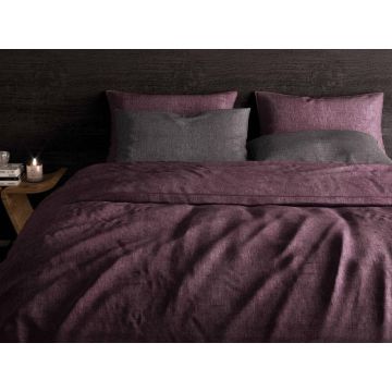 Franela Bettbezug aus Bio-Flanell Bordeauxrot Franela Bettbezug aus Bio-Flanell Bordeauxrot