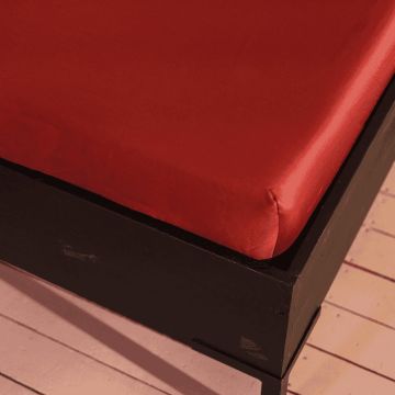 Kayori Giza Topper Hoeslaken Egyptisch Satijn - Rood - Egyptisch Katoensatijn Kayori Giza Topper Hoeslaken Egyptisch Satijn - Rood - Egyptisch Katoensatijn