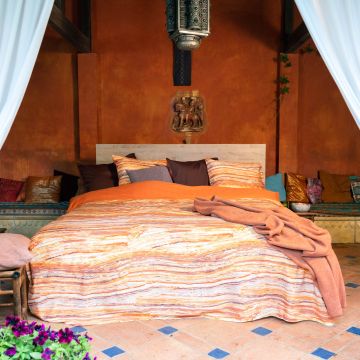 Kayori Dekbedovertrek Suga Katoensatijn - Oranje - Katoen-Satijn Kayori Dekbedovertrek Suga Katoensatijn - Oranje - Katoen-Satijn