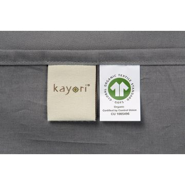 Kayori Shizu Bettlaken - Baumwollperkal - Anthrazit Kayori Shizu Bettlaken - Baumwollperkal - Anthrazit