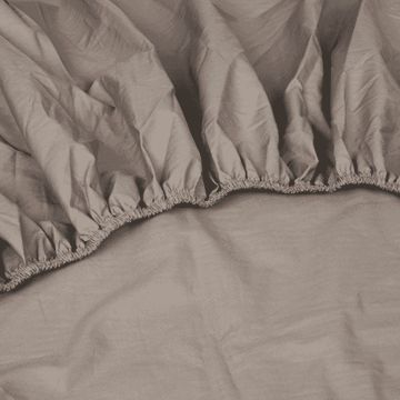 Kayori Shizu Topperhoeslaken stretch Jersey - Taupe Kayori Shizu Topperhoeslaken stretch Jersey - Taupe