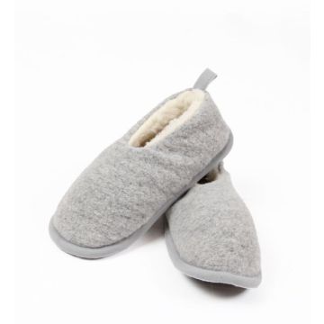 Hausschuhe aus Merinowolle, Notra Grey