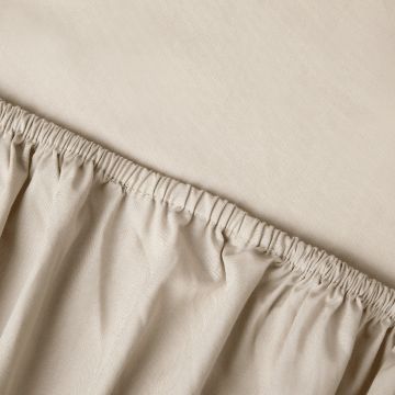 Kayori Shizu perkal topper hoeslaken - zand - Katoen-Perkal Kayori Shizu perkal topper hoeslaken - zand - Katoen-Perkal