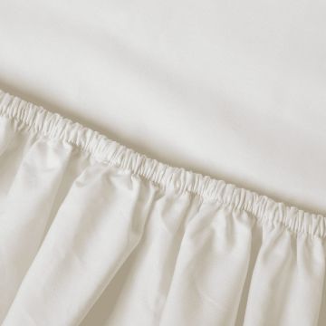 Kayori Shizu perkal splittopper hoeslaken - offwhite - Katoen-Perkal Kayori Shizu perkal splittopper hoeslaken - offwhite - Katoen-Perkal