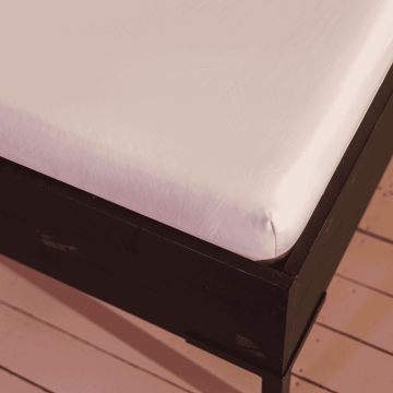 Kayori Shizu perkal topper hoeslaken - wit - Katoen-Perkal Kayori Shizu perkal topper hoeslaken - wit - Katoen-Perkal