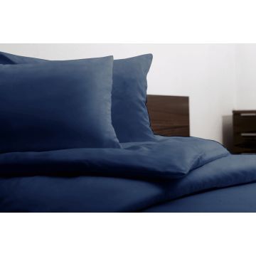Hefel 100% Tencel Bettbezug + Kissenbezug Blau Hefel 100% Tencel Bettbezug + Kissenbezug Blau