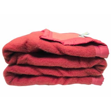 Wollen deken - By Savanne - All Year (500 gram) - Oud Roze/Rood Wollen deken - By Savanne - All Year (500 gram) - Oud Roze/Rood