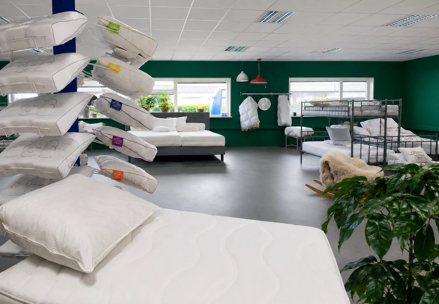 Moderner Bettwaren Showroom